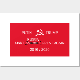 Make Russia Great Again Posters and Art